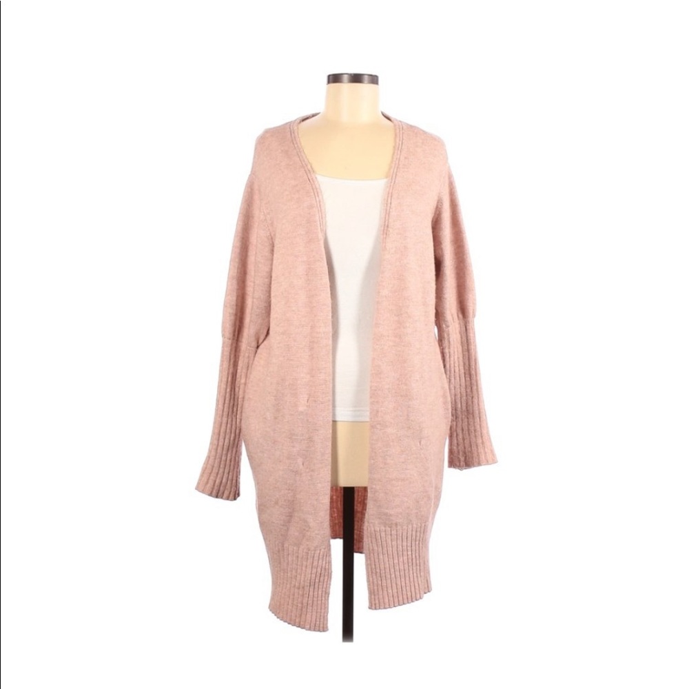 Topshop Pink Open Cardigan